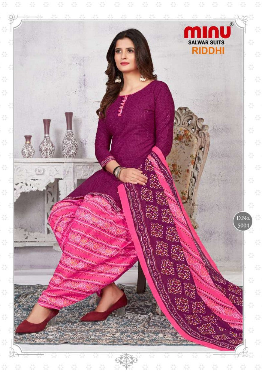 Pink printed salwar suit for retail online