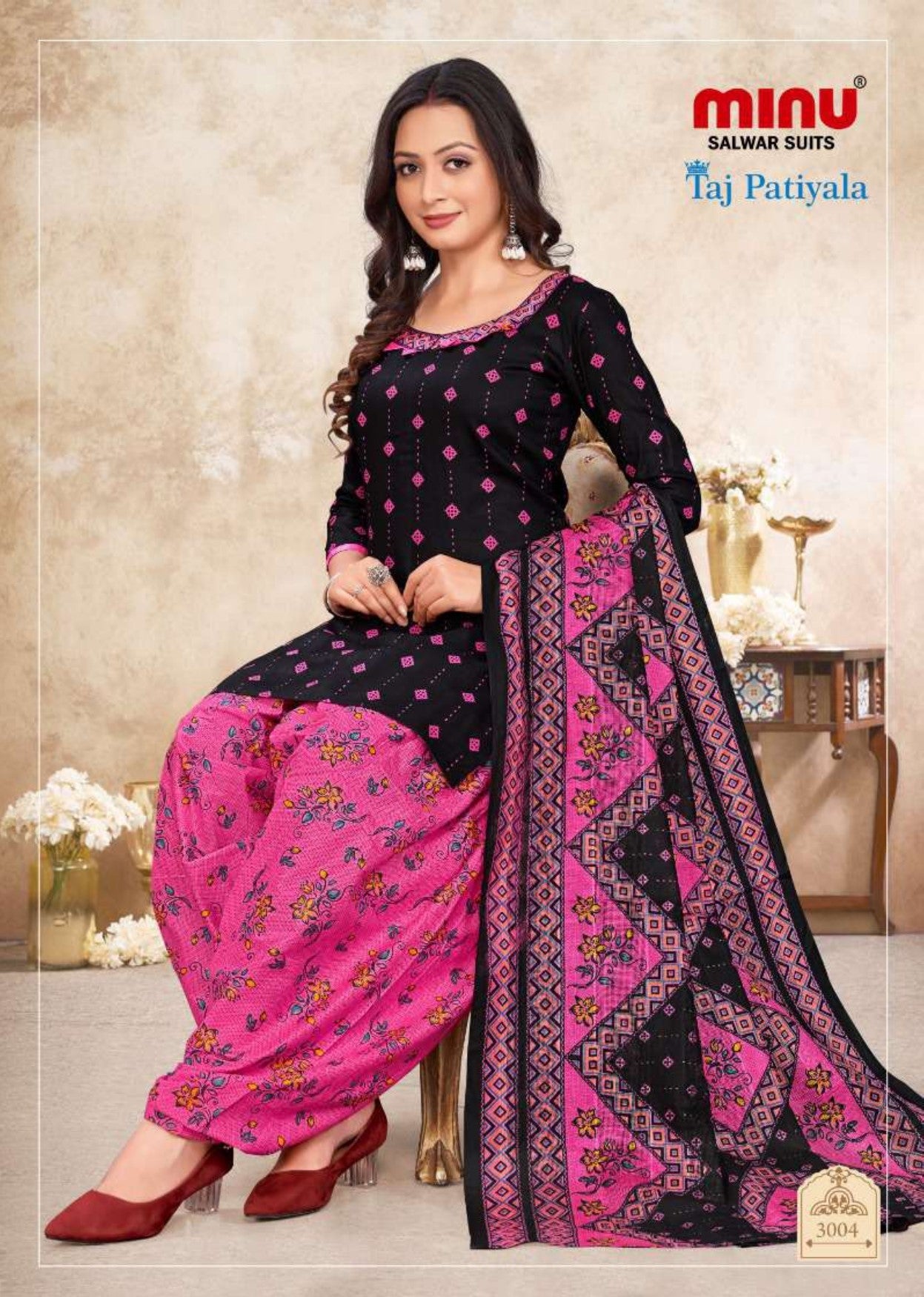 Designer salwar suit with dupatta made from unstitched suit