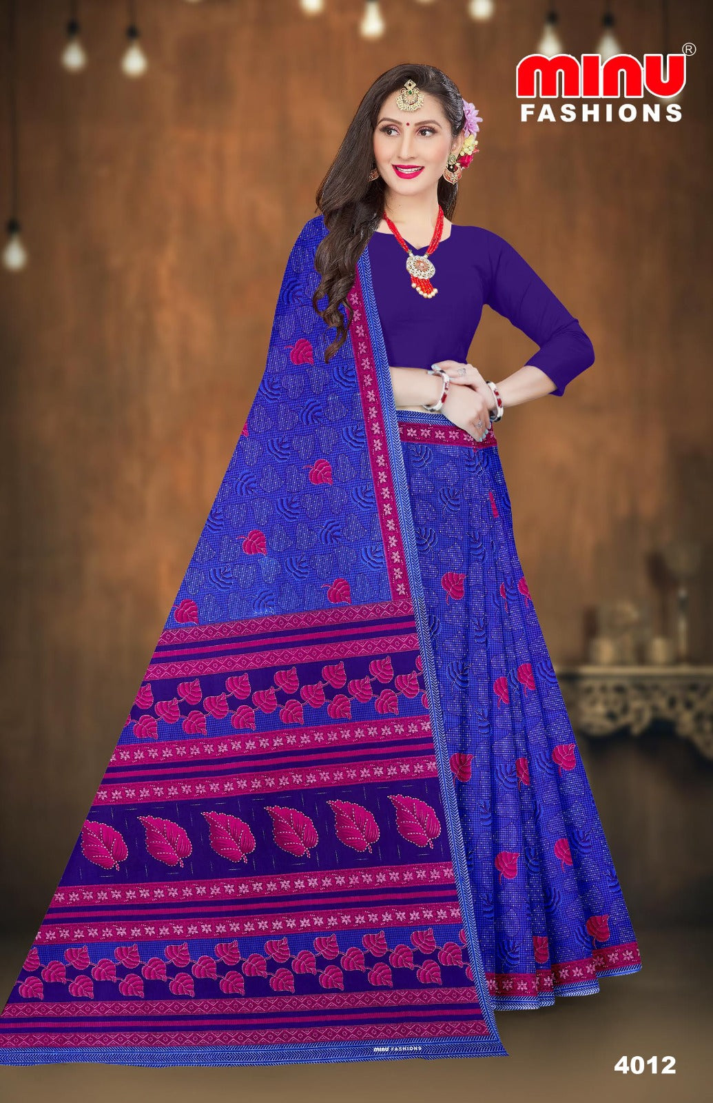 Printed Cotton Saree Malaika (Vol-44) (Special Rate) - 10 Pcs Set