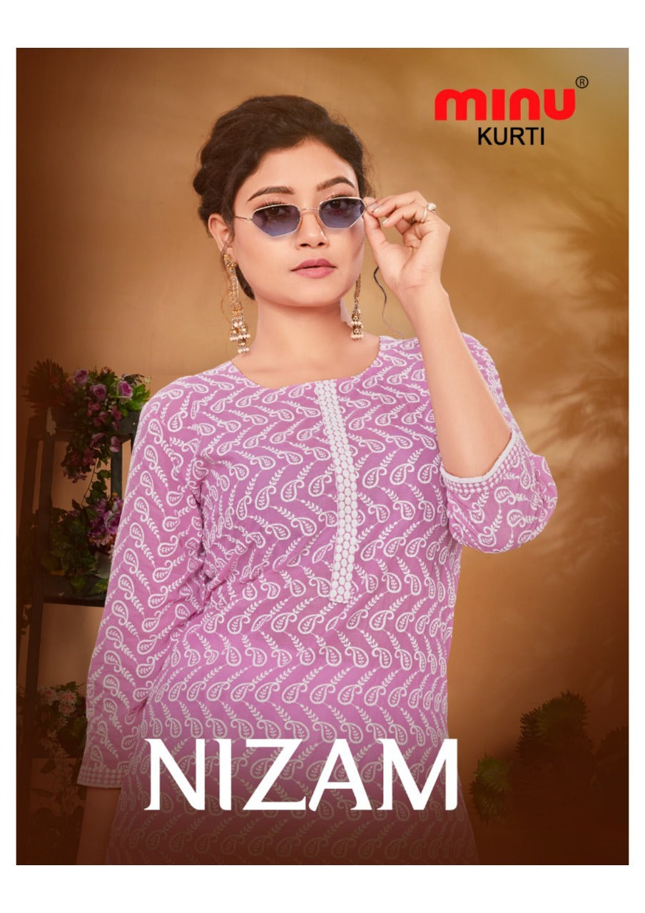 2 Piece Cotton Kurti Set Nizam Combo - 4 Pcs Set