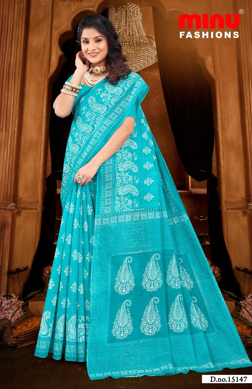 Malai Cotton Saree Priyatama Pestal (Vol-2) - 8 Pcs Set