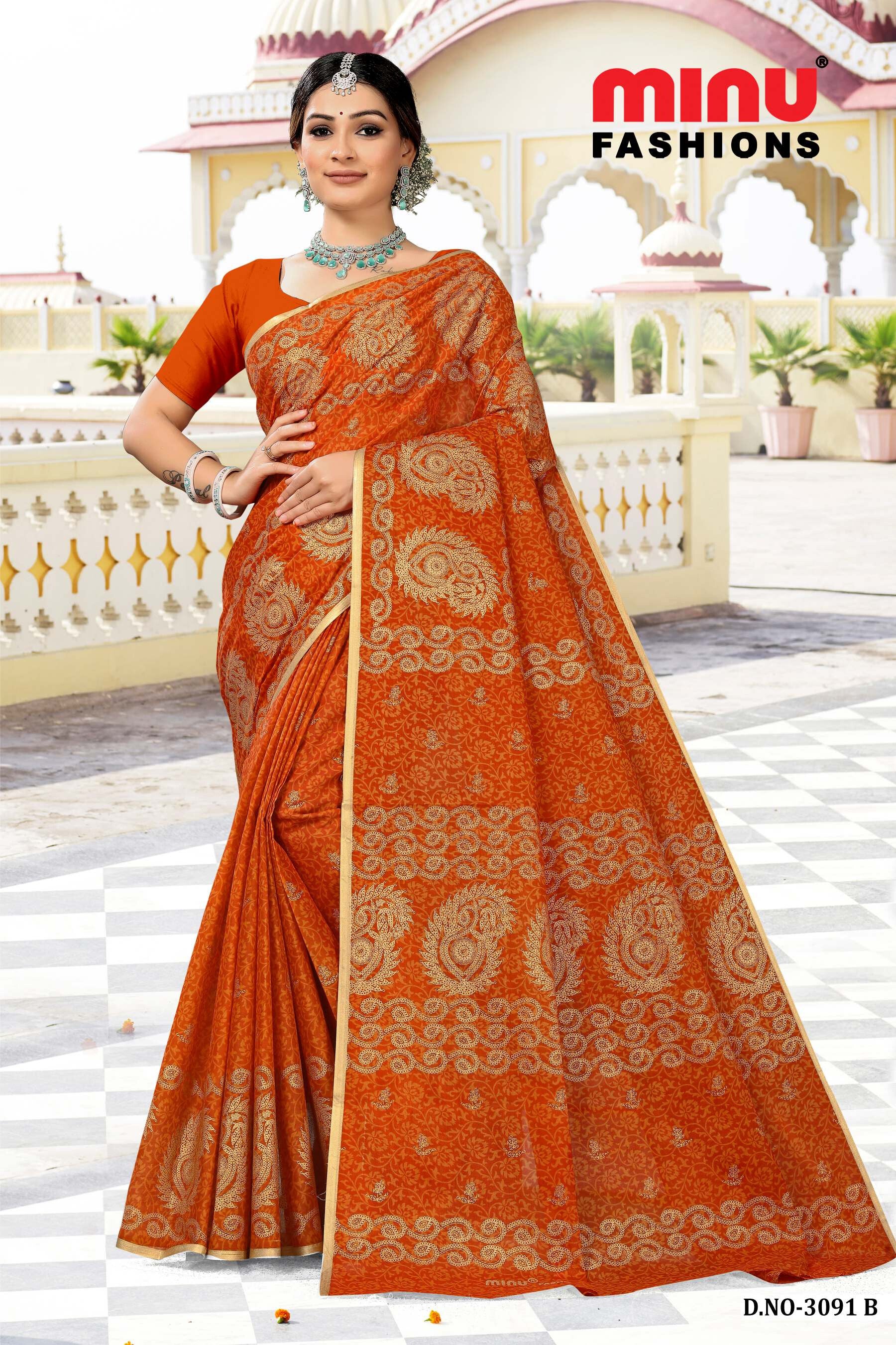 Swarnali Saree (Malai Cotton) (8P)