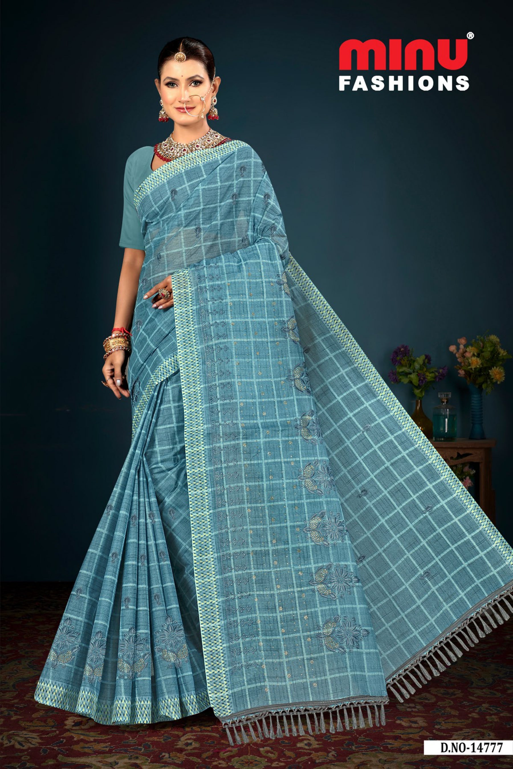 Rupal EMB Saree (Special Rate) (10Pcs)