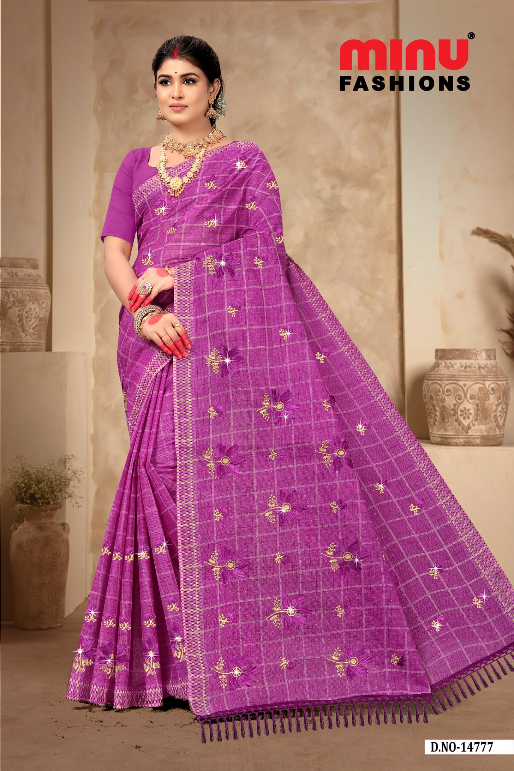 Fulwari EMB Saree (Special Rate) (10P)