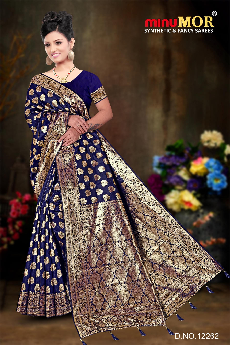 Fancy Saree Antra (Design_ 12262) (BP) - 6 Pcs Set
