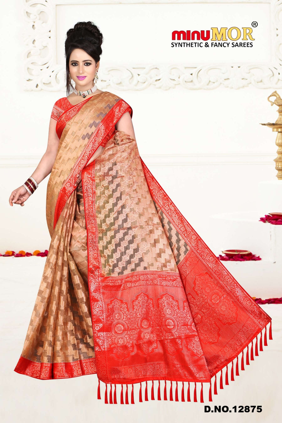 Fancy Saree Dharma (Design_12875) (BP) - 6 Pcs Set