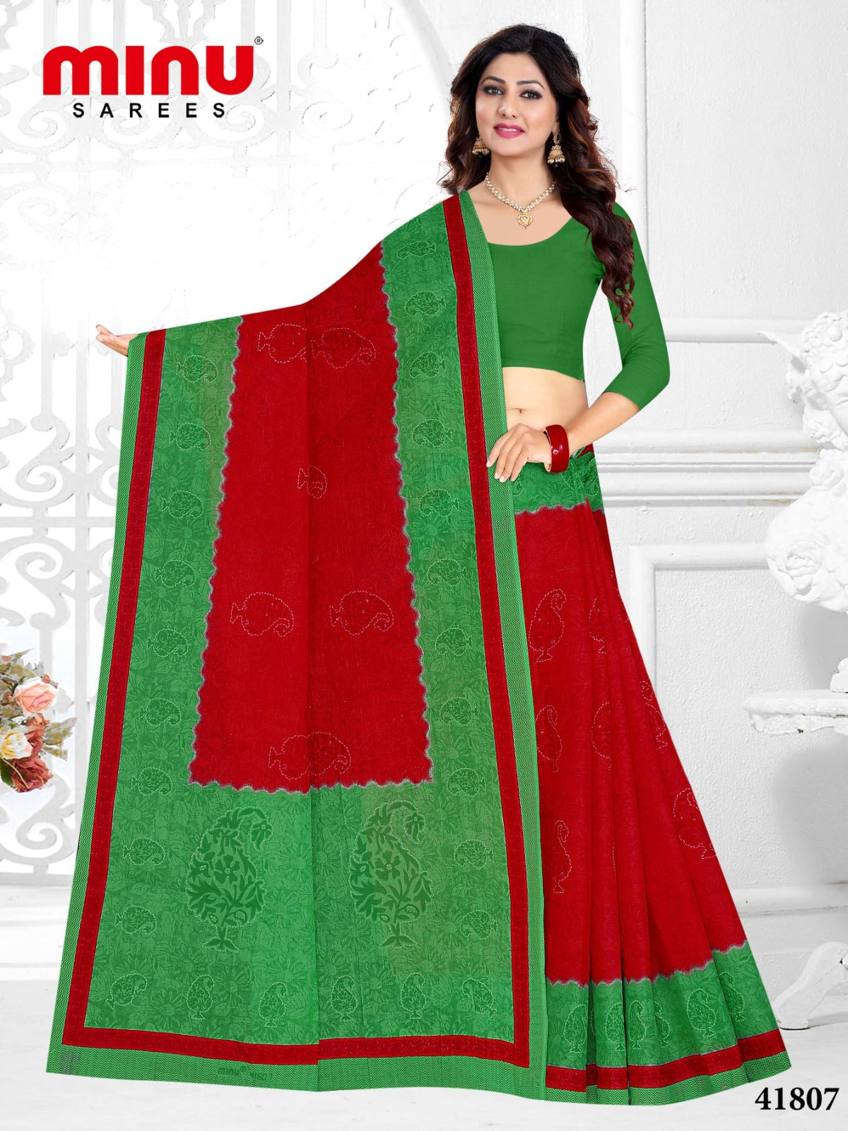 Fancy Saree Lal Pari - 10 Pcs Set