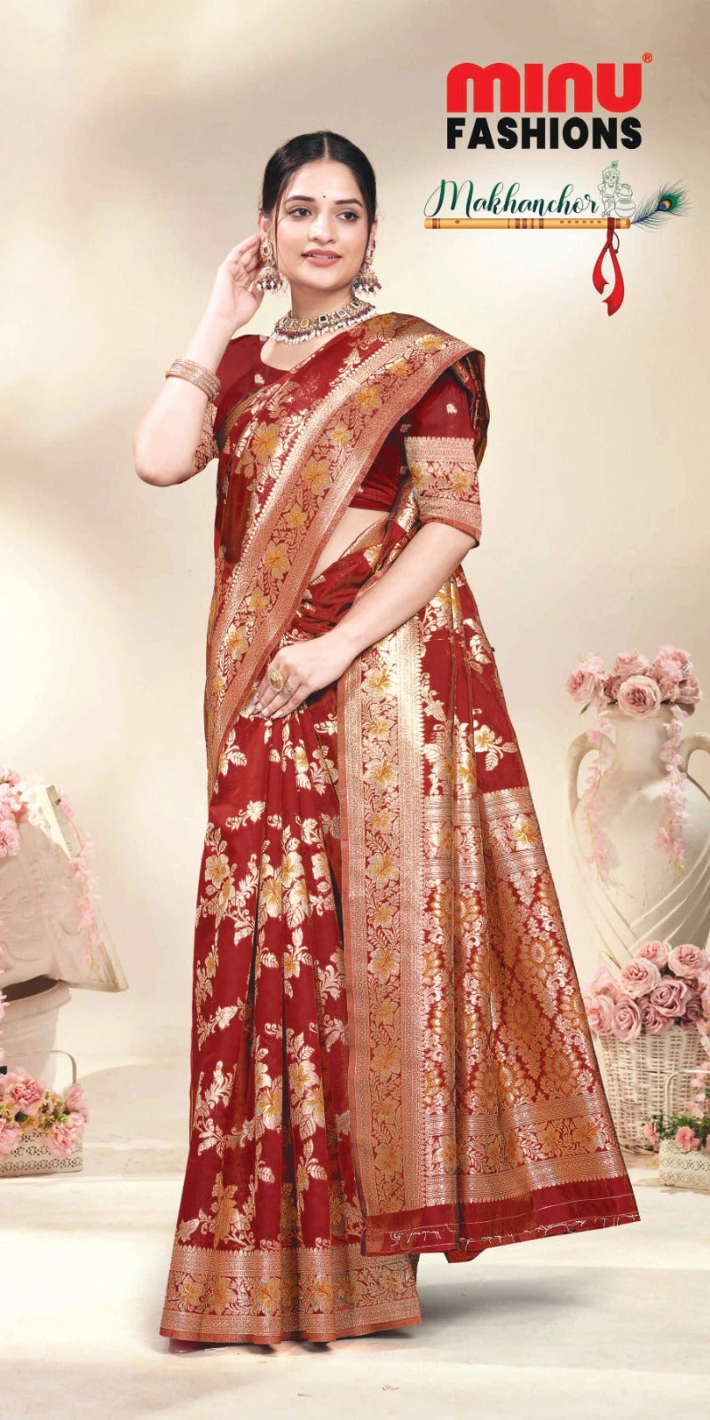 Fancy Saree Makhan Chor Vol-1 (BP) (8 Pcs)