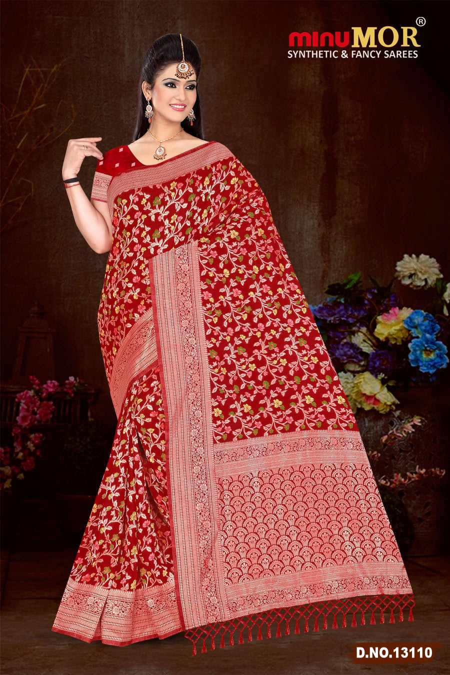 Fancy Saree Soft Pashmina (BP) - 6 Pcs Set