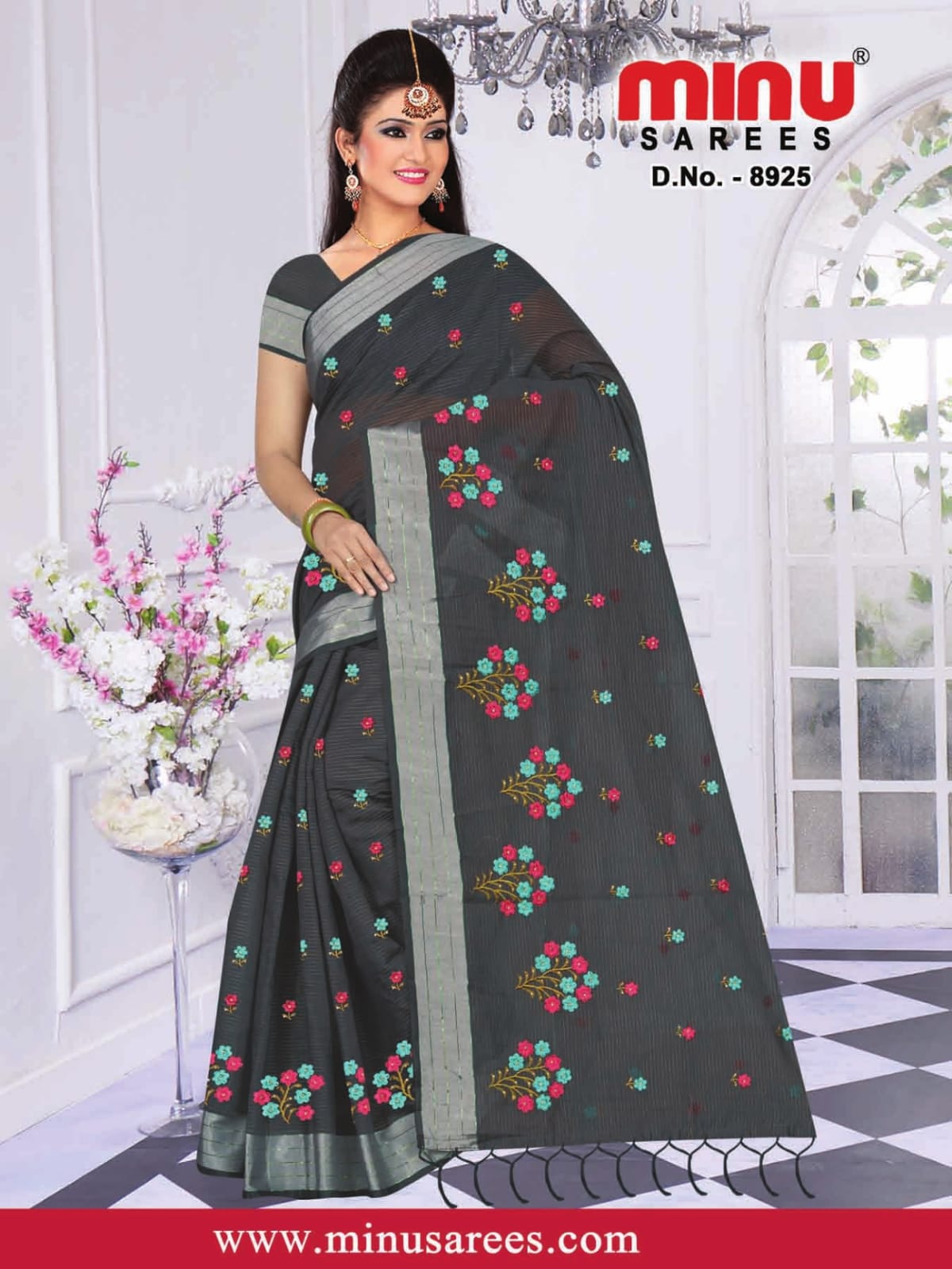 Fancy Saree Rasabali Handloom (BP) - 6 Pcs Set