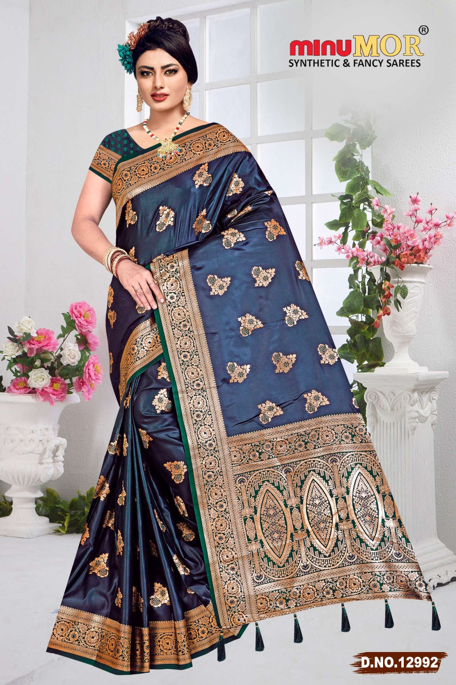 Fancy Saree Tarika (Design No_12989) (BP) - 6 Pcs Set