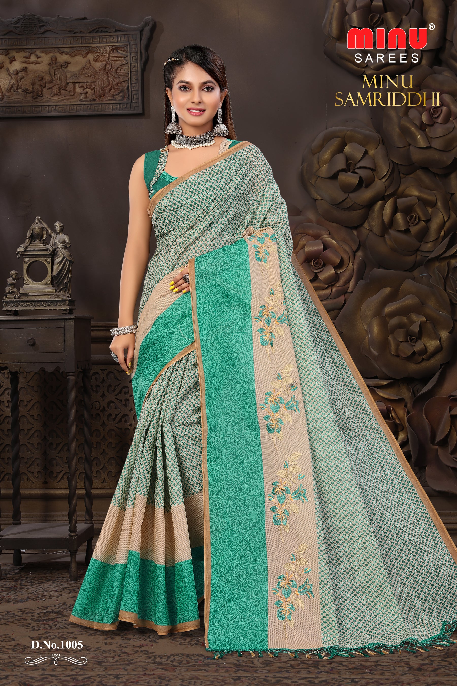 Embroidered Saree Minu Samriddhi (10P)