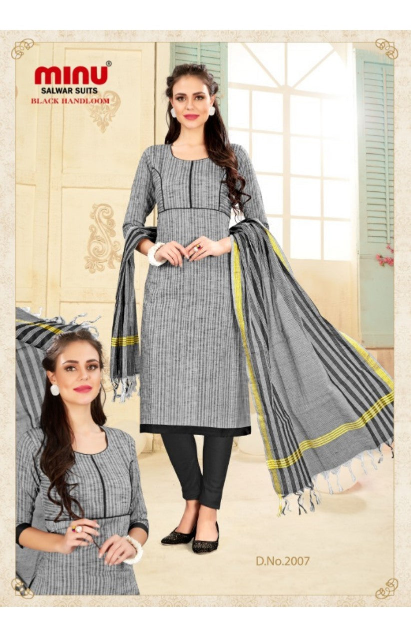 Stitched Suit- Black Handloom(10P)