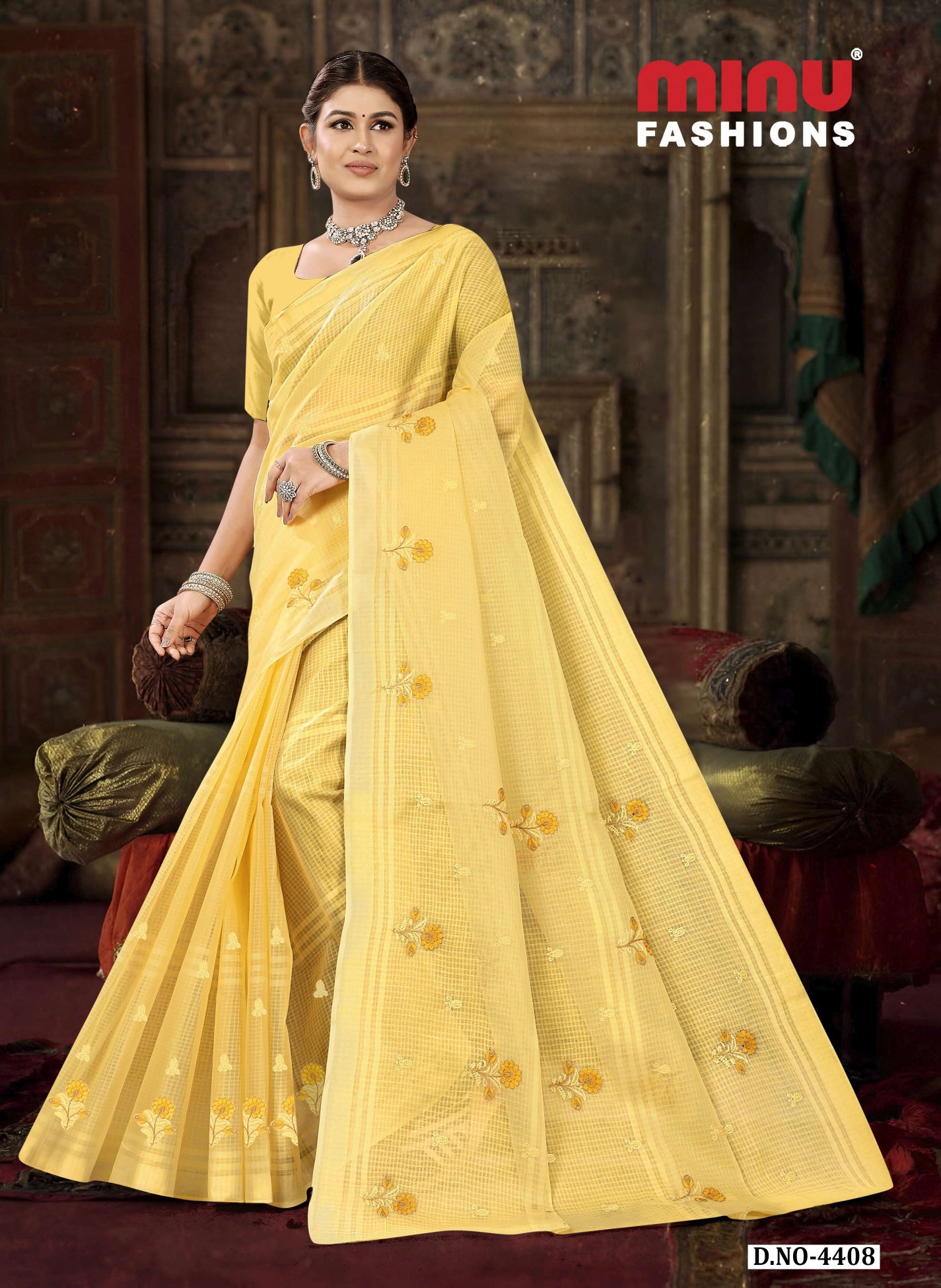 Embroidered Saree Dolly - 08 Pcs Set