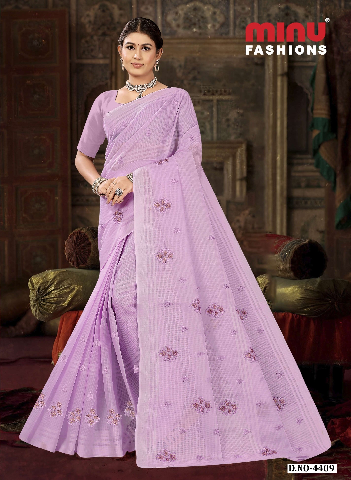 Embroidered Saree Dolly - 08 Pcs Set