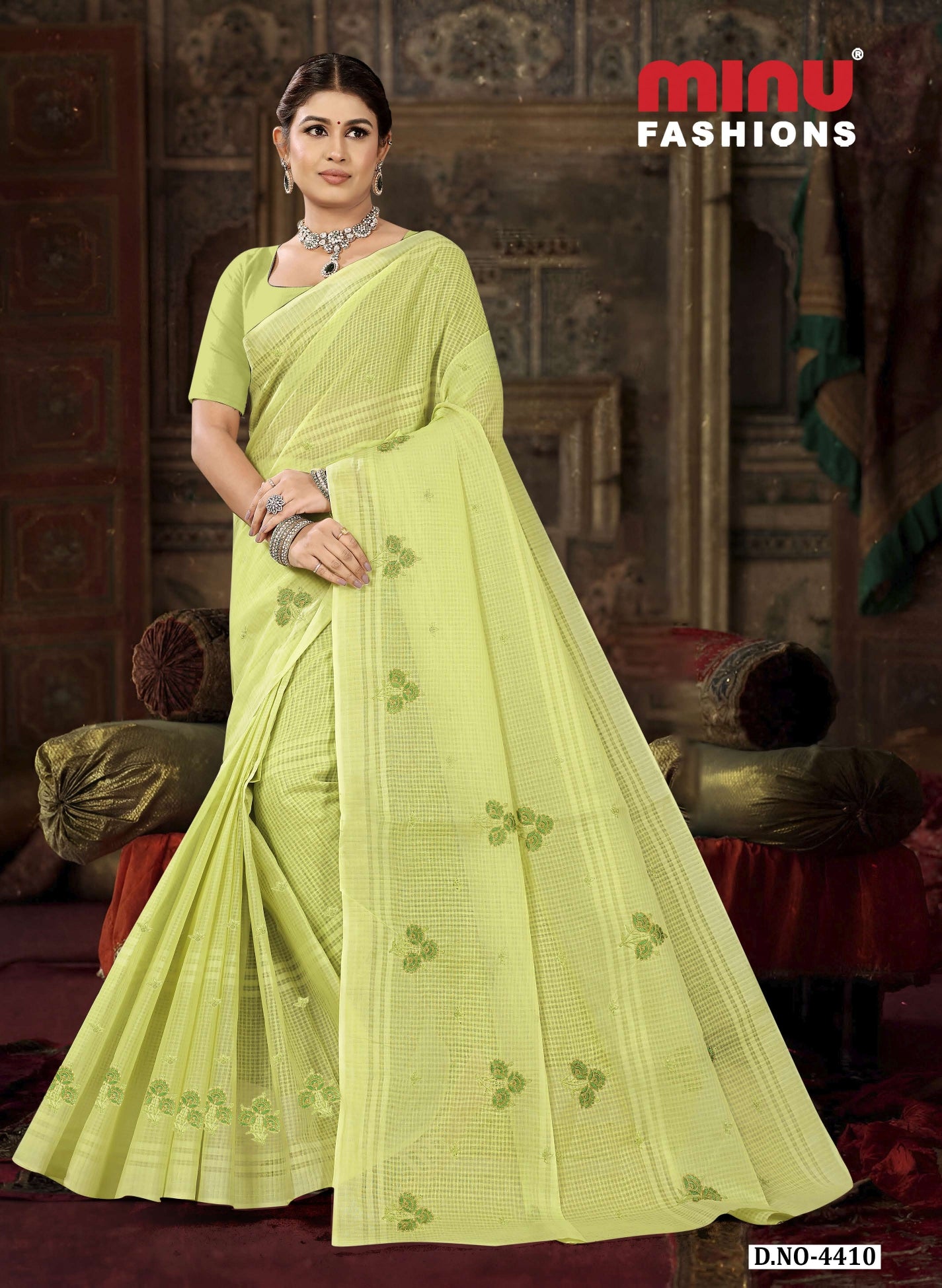 Embroidered Saree Dolly - 08 Pcs Set