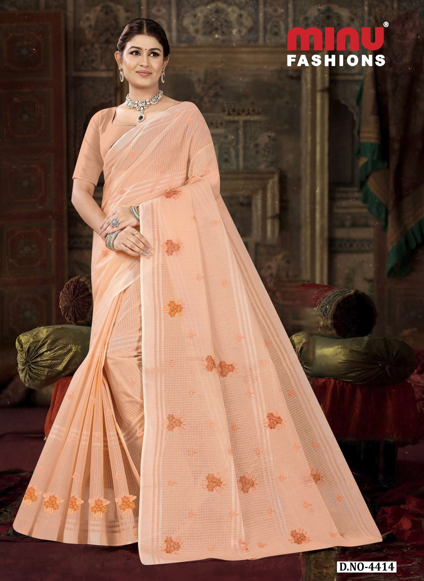 Embroidered Saree Dolly - 08 Pcs Set