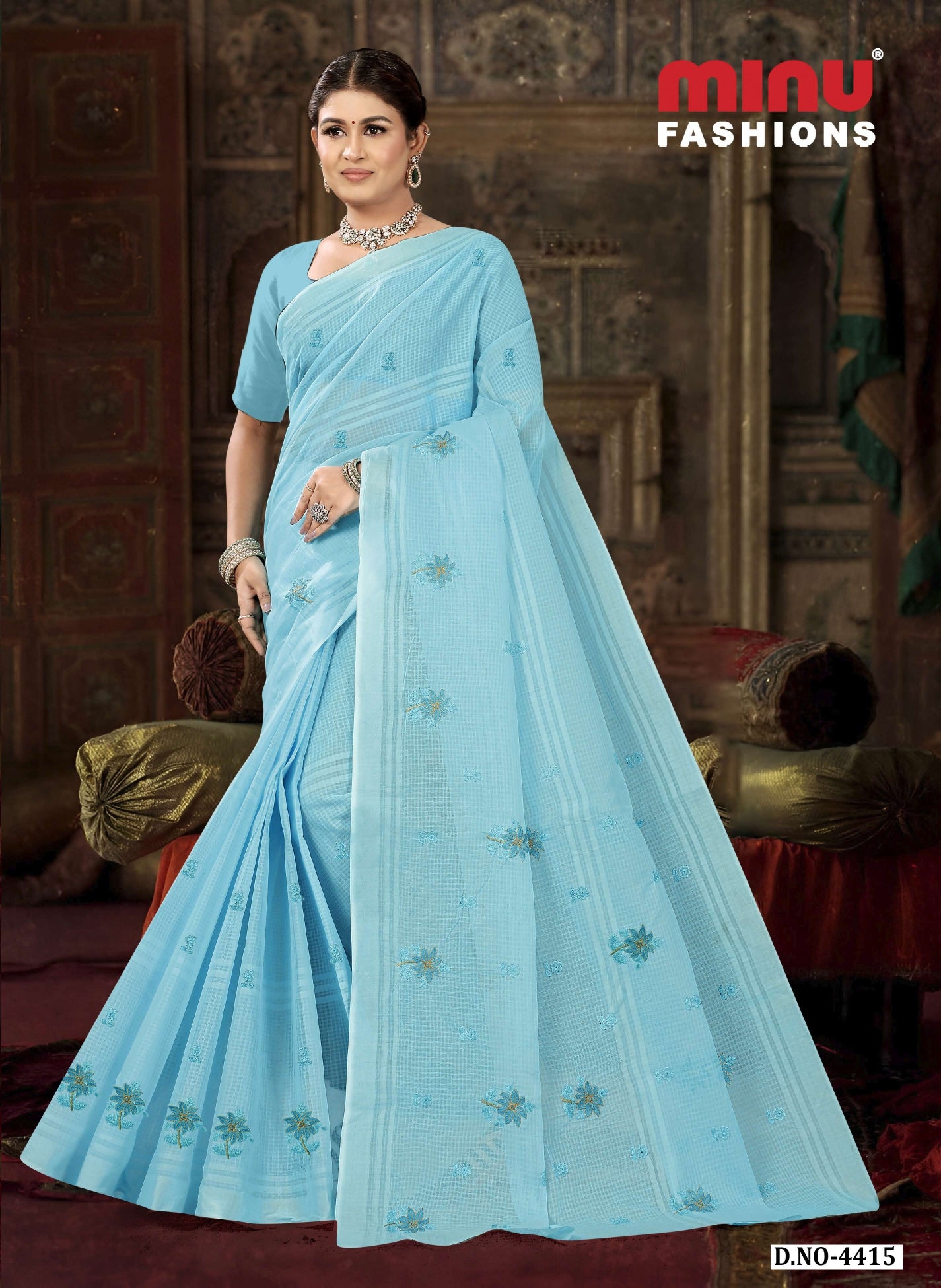 Embroidered Saree Dolly - 08 Pcs Set