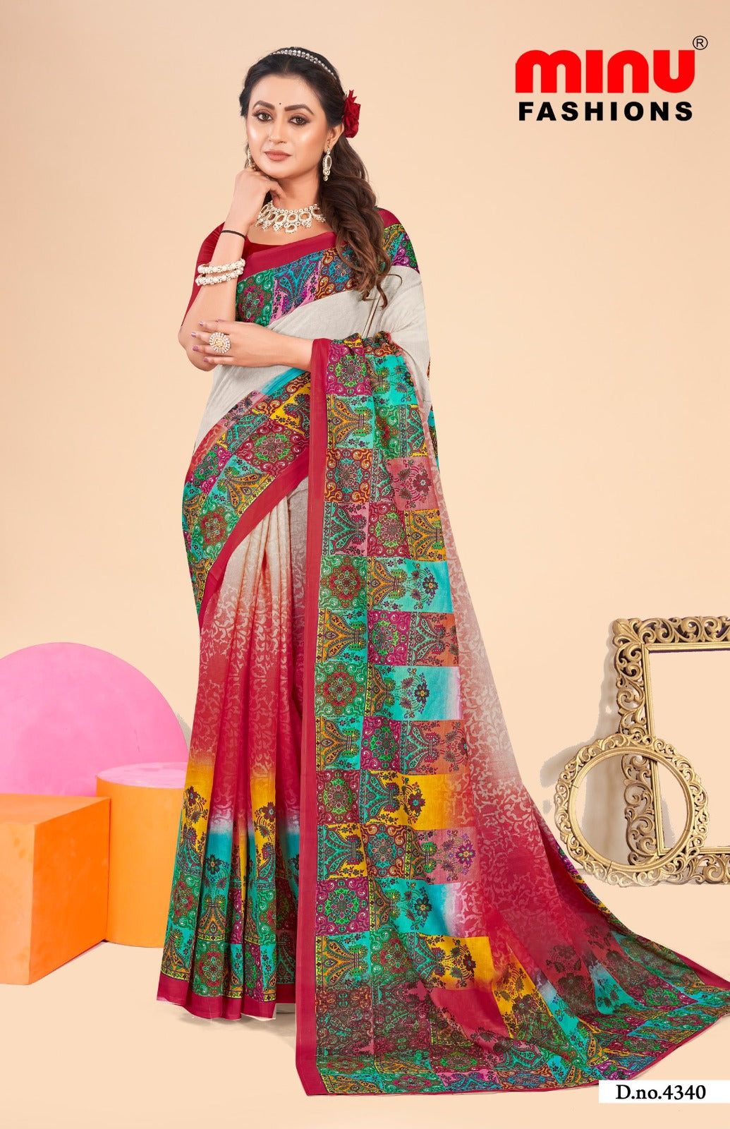 Malai Cotton Saree Ambersariya (Vol-30) - 8 Pcs Set