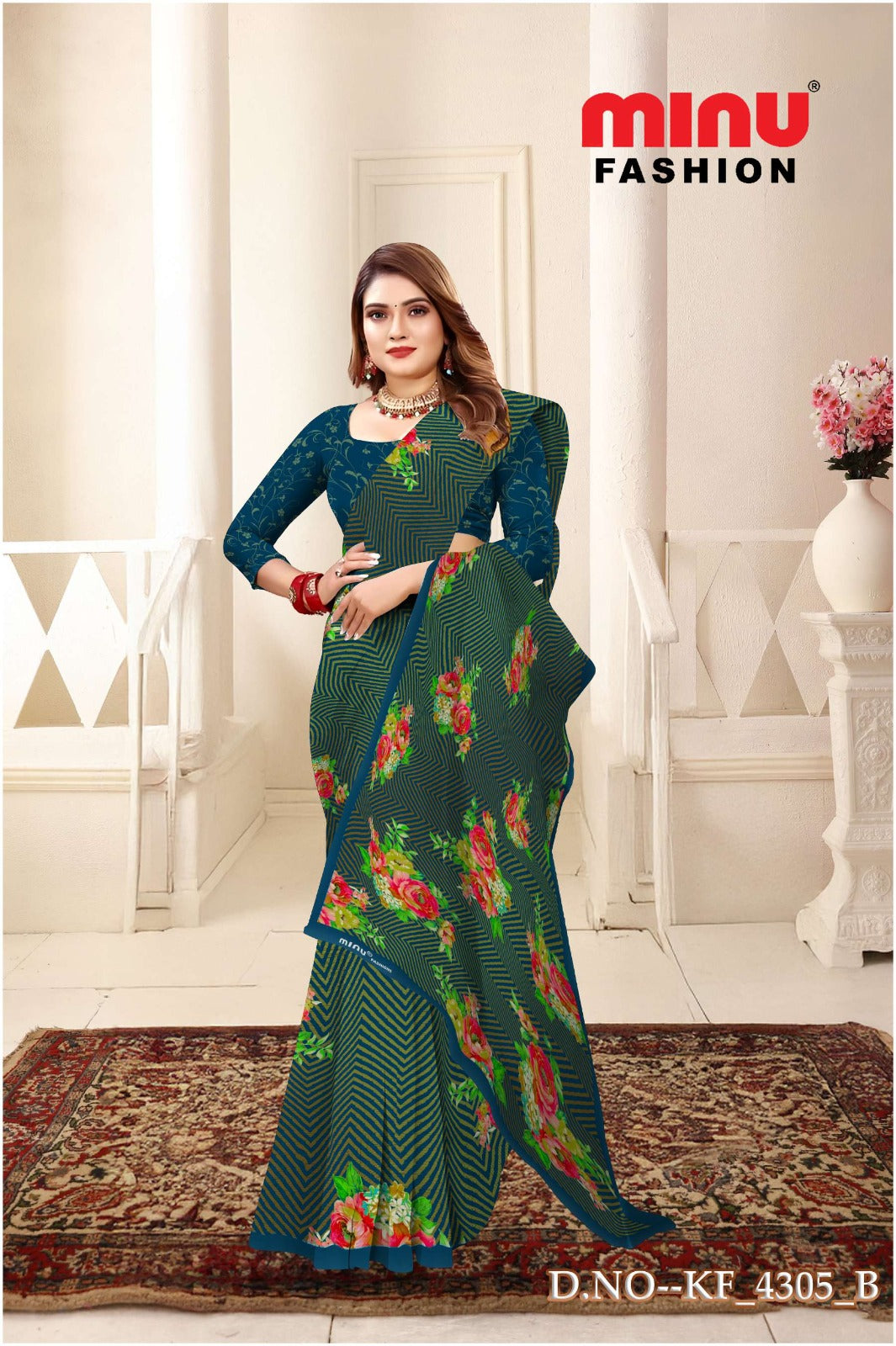 Malai Cotton Saree Ambersariya (Vol-28) - 8 Pcs Set