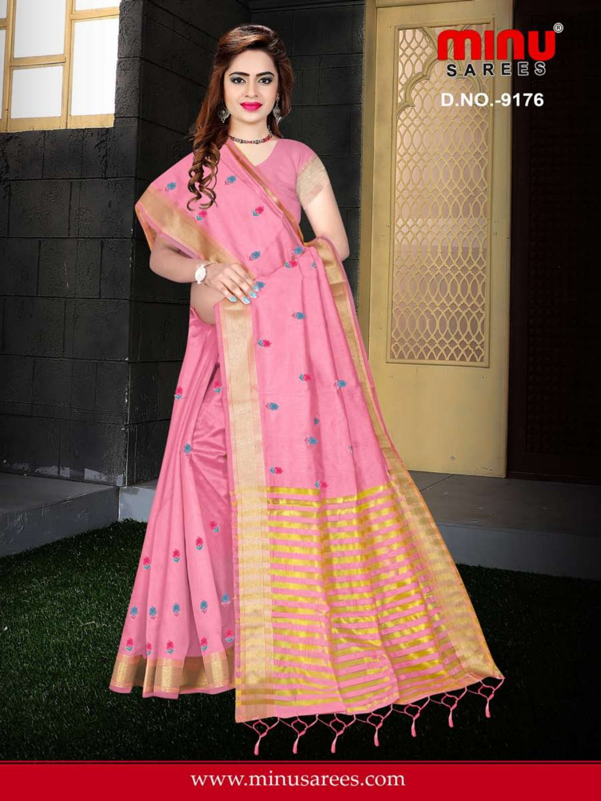 Fancy Saree Jaso Banti - 6 Pcs Set
