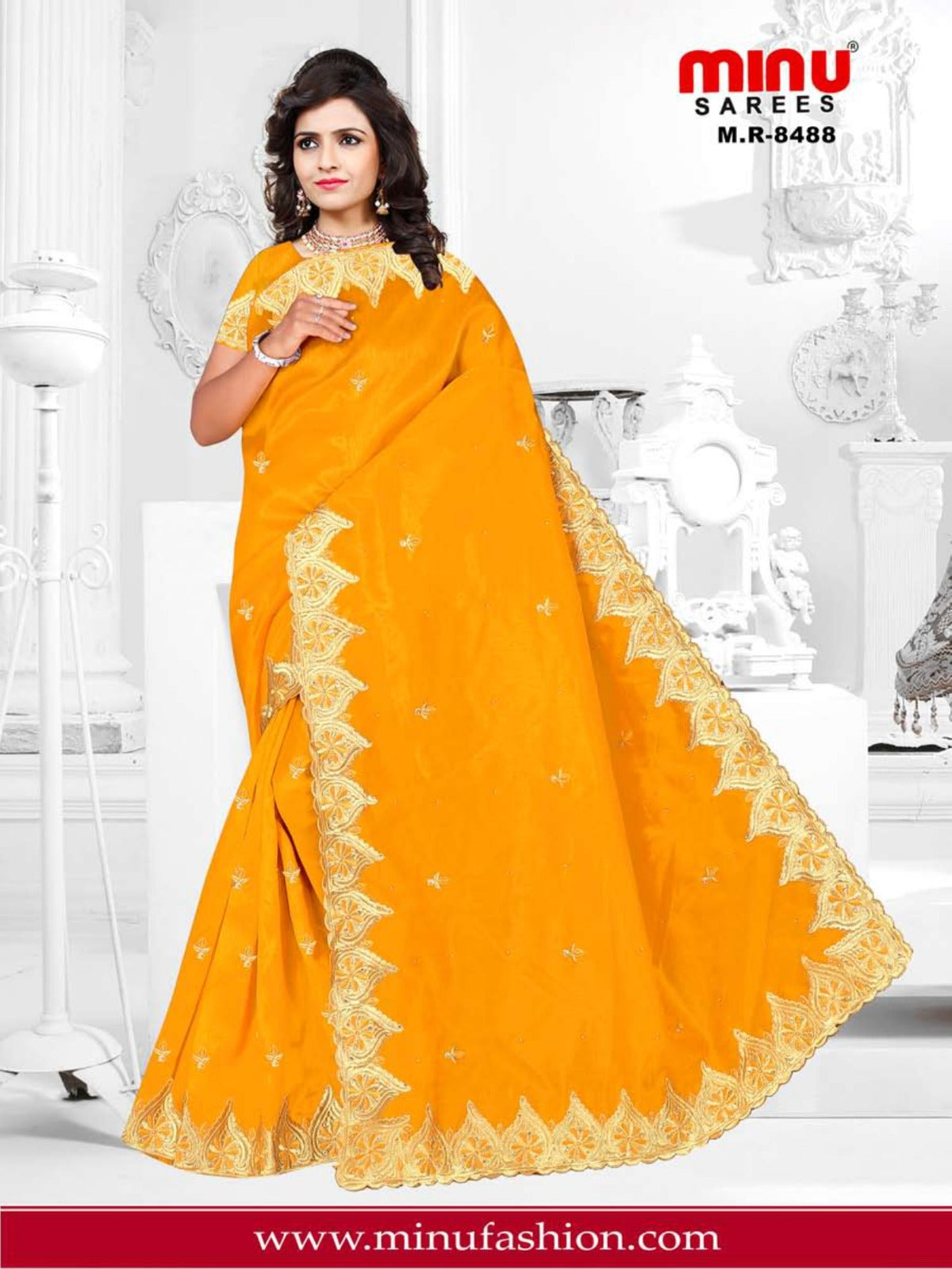 Fancy Saree Mahira (BP) - 6 Pcs Set