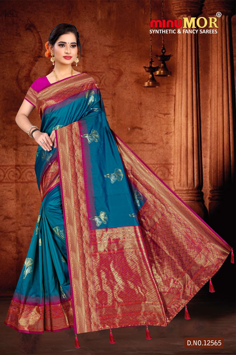 Fancy Saree Manmohini (BP) - 6 Pcs Set