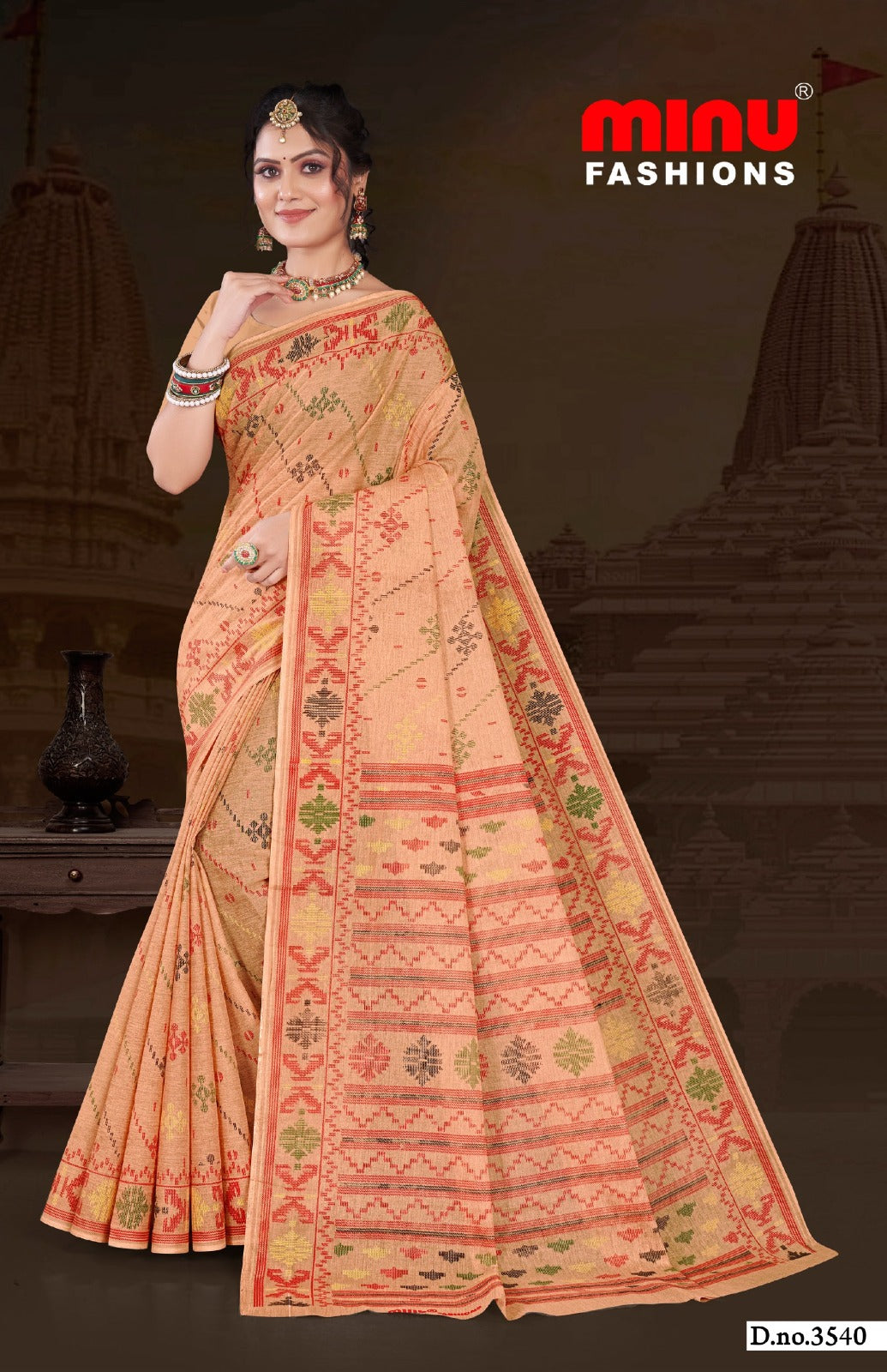 Malai Cotton Saree Tulip (Vol-2) - 8 Pcs Set