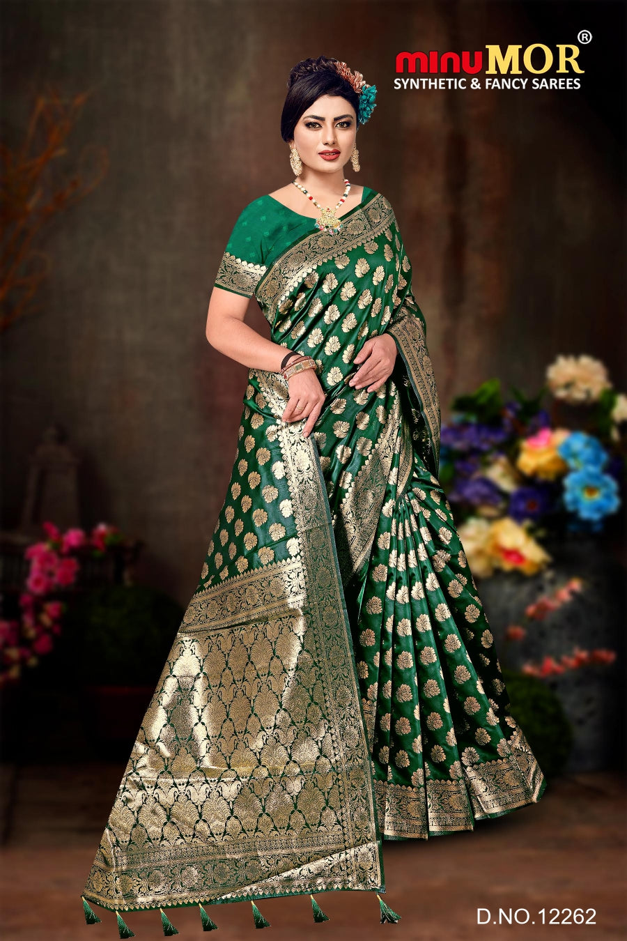 Fancy Saree Antra (Design_ 12262) (BP) - 6 Pcs Set