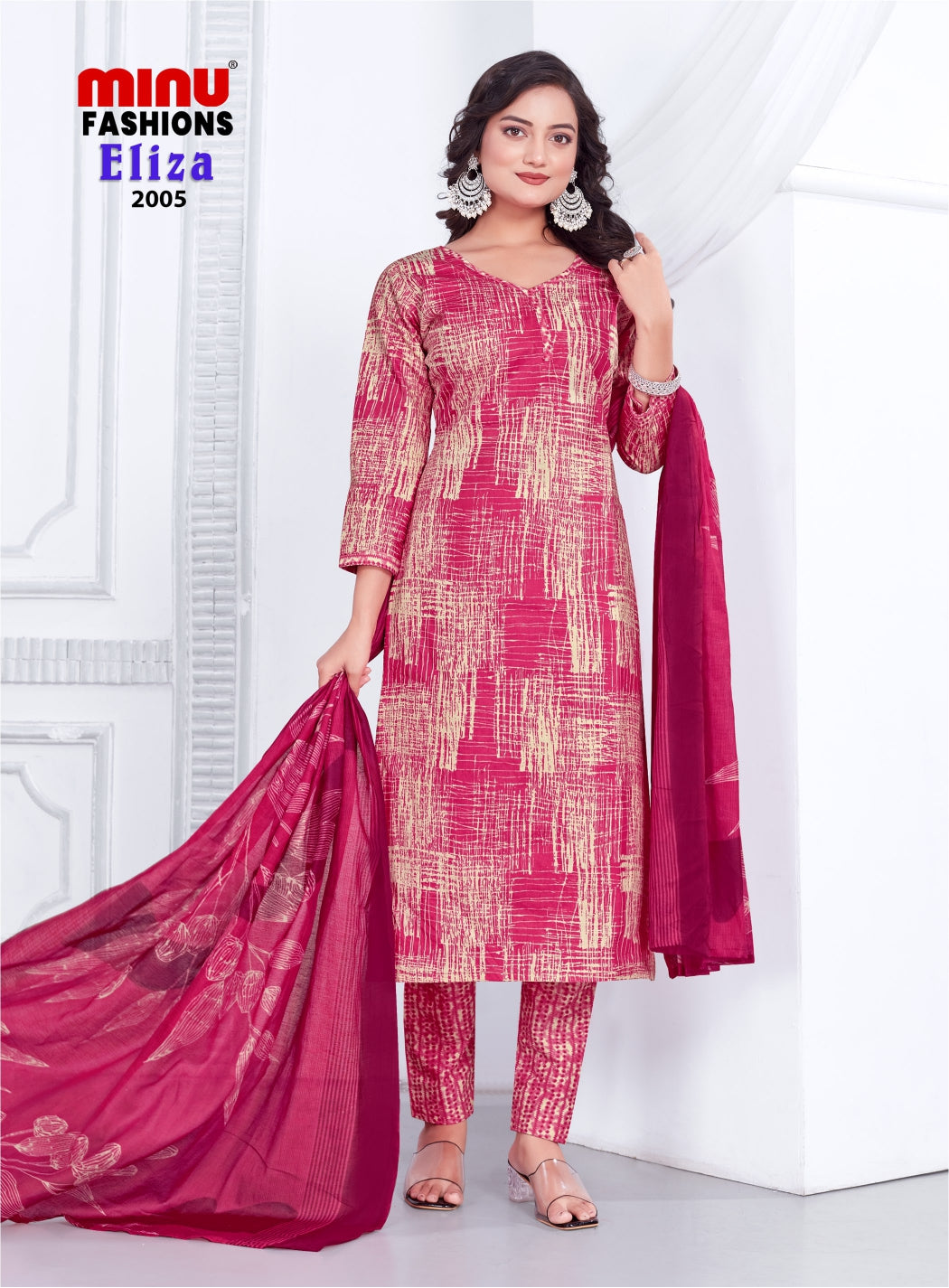 Printed Cotton Unstitched Salwar Suit Eliza Vol-2 (Special Rate) - 10 Pcs Set