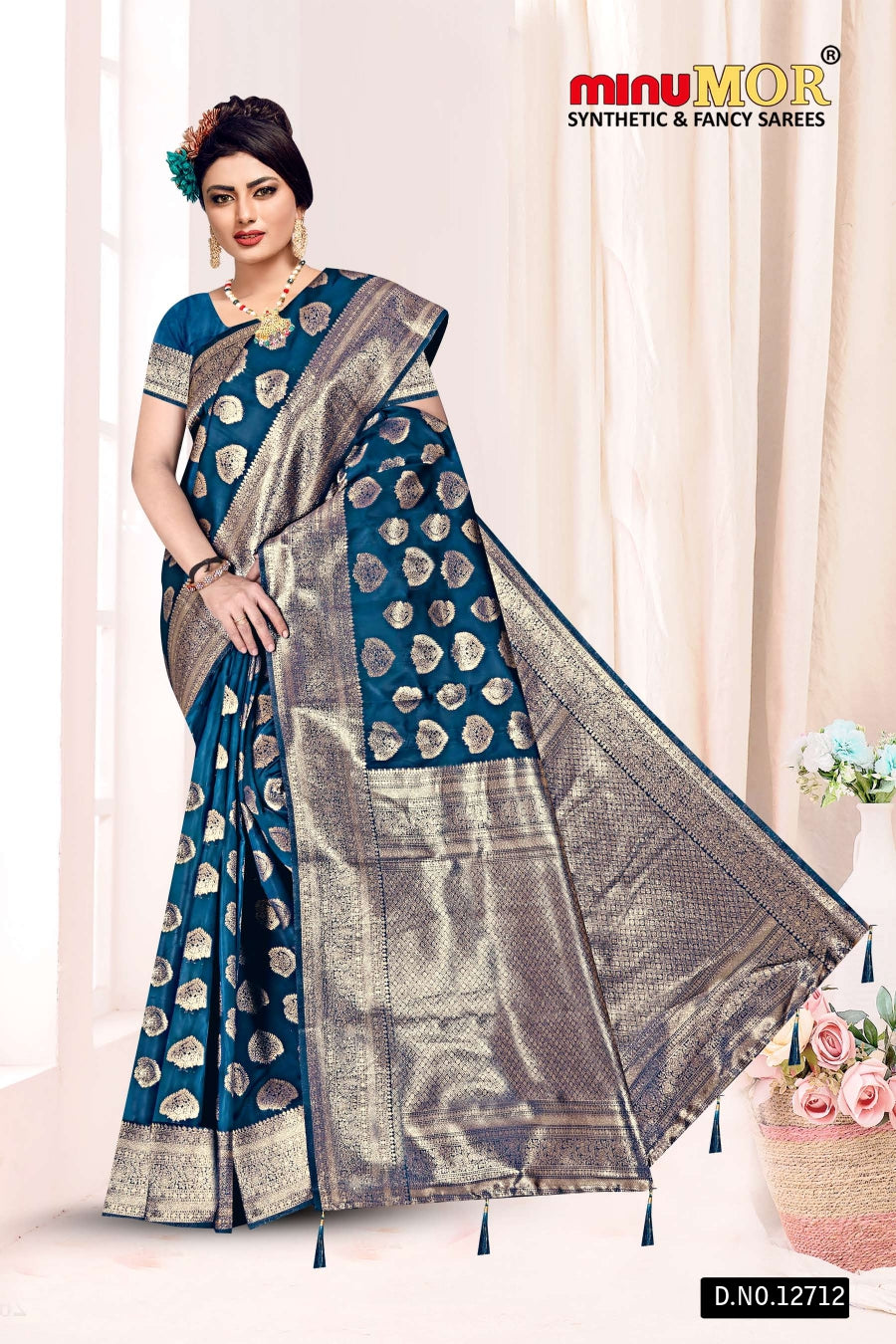 Fancy Saree Gitanshi (BP) - 6 Pcs Set