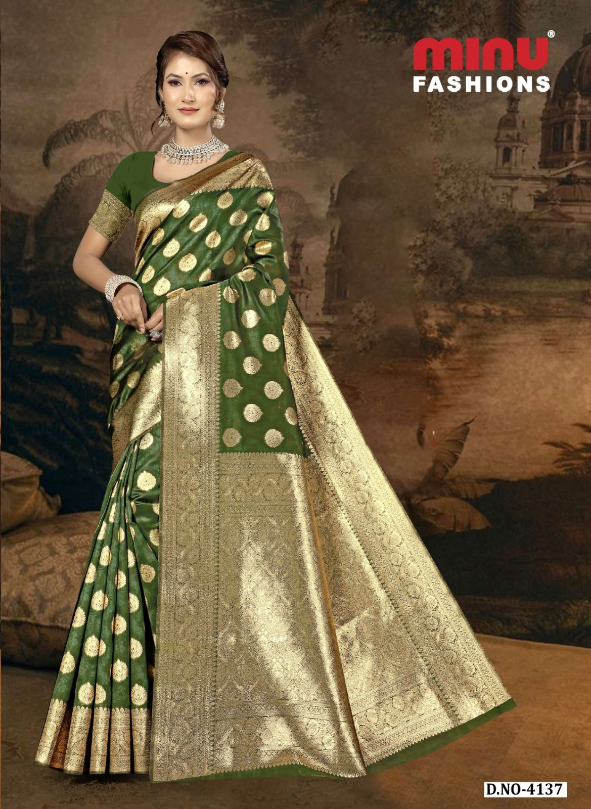 Fancy Saree Jannat (BP) - 8 Pcs Set