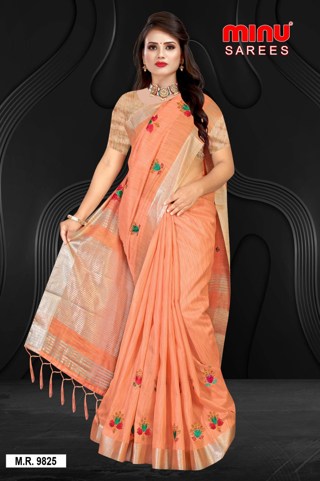 Fancy Saree Maharani - 6 Pcs Set