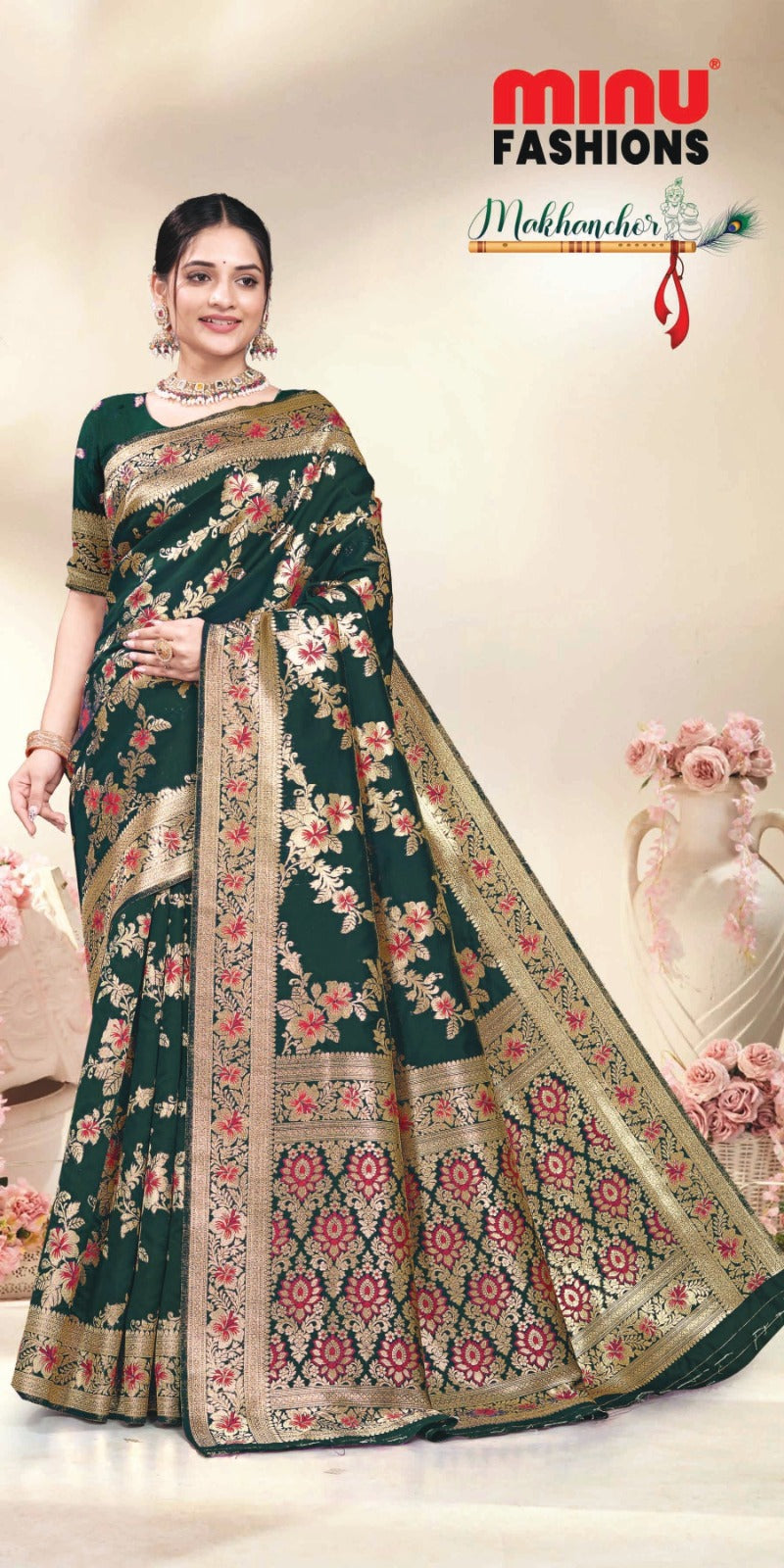 Fancy Saree Makhan Chor Vol-1 (BP) (8 Pcs)