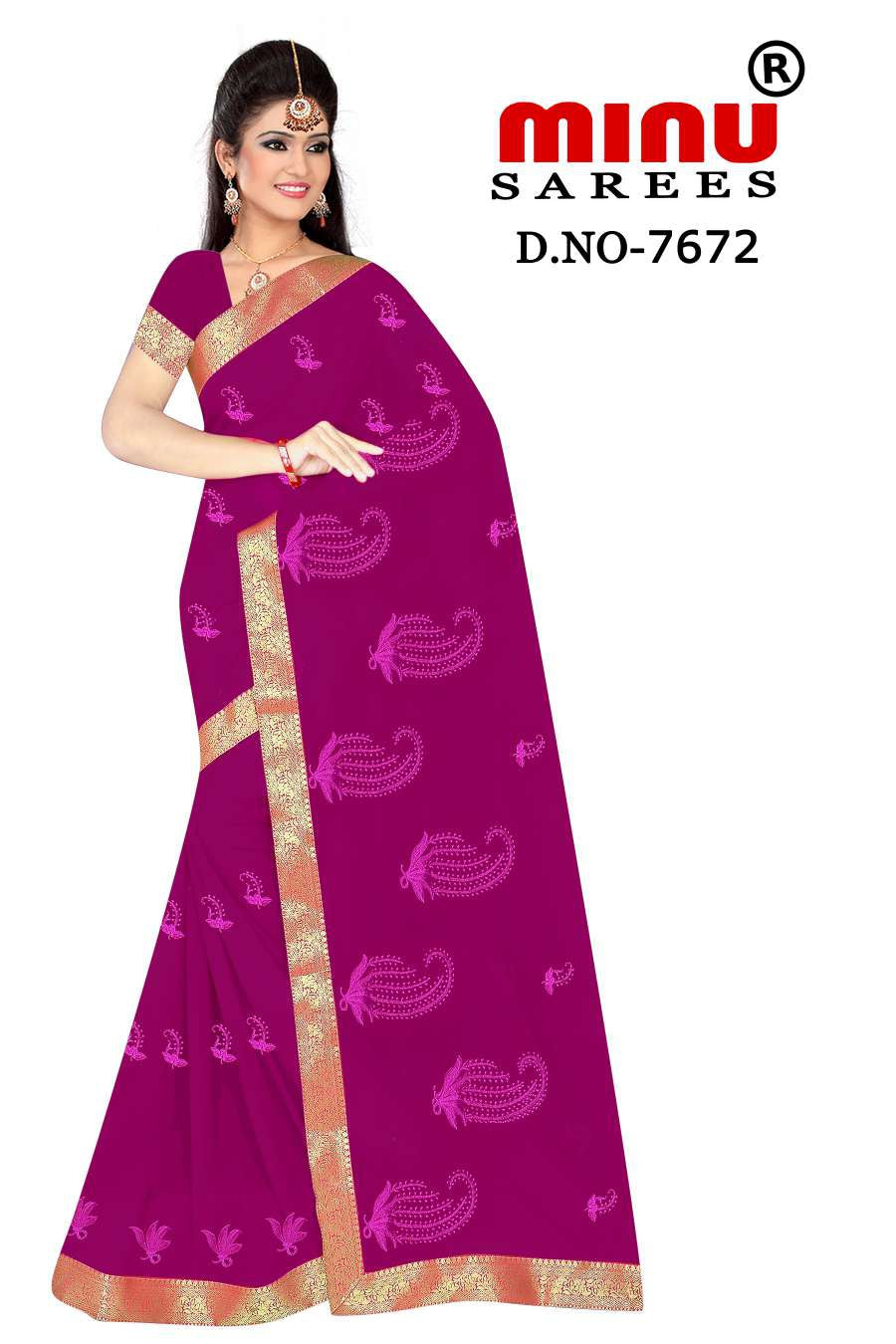 Fancy Saree Malang - 6 Pcs Set