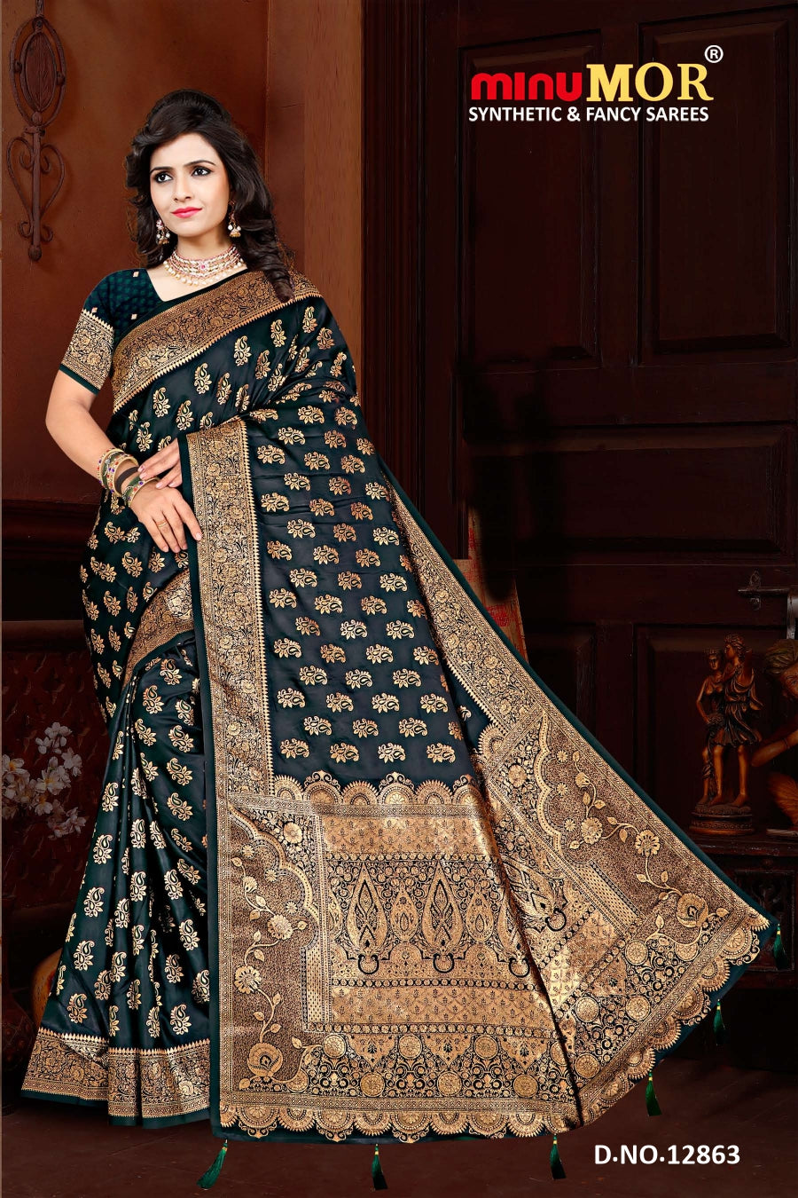 Fancy Saree Manyavar Special (BP) - 6 Pcs Set