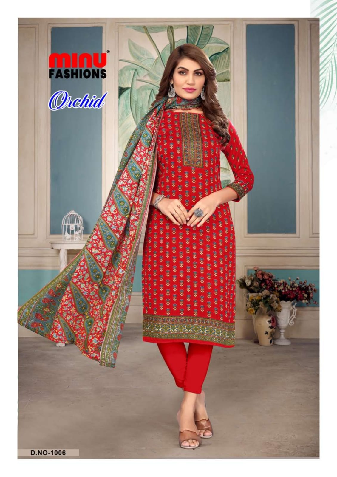 Unstitched Winter Suit Orchid (Special Rate) - 8 Pcs Set