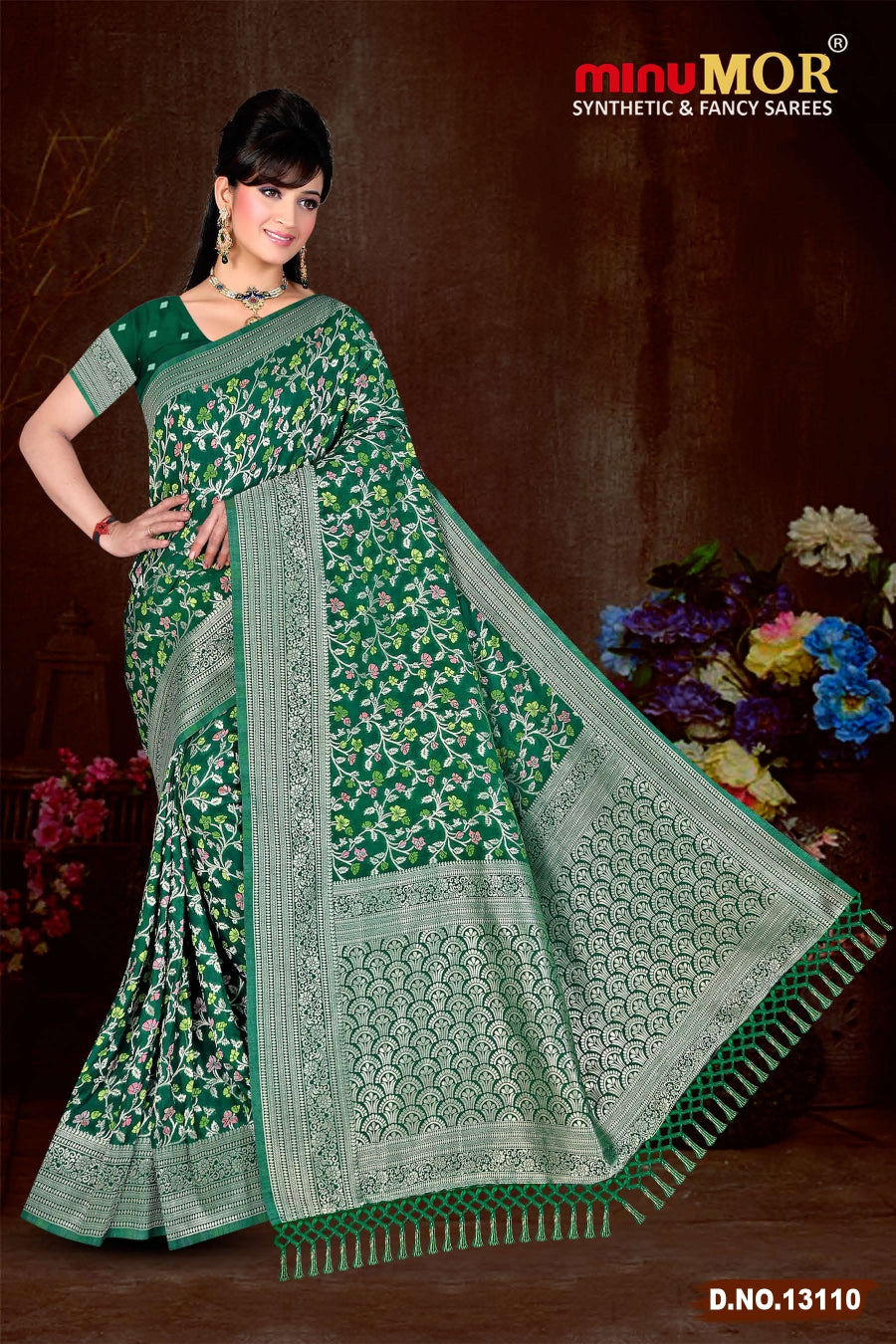 Fancy Saree Soft Pashmina (BP) - 6 Pcs Set