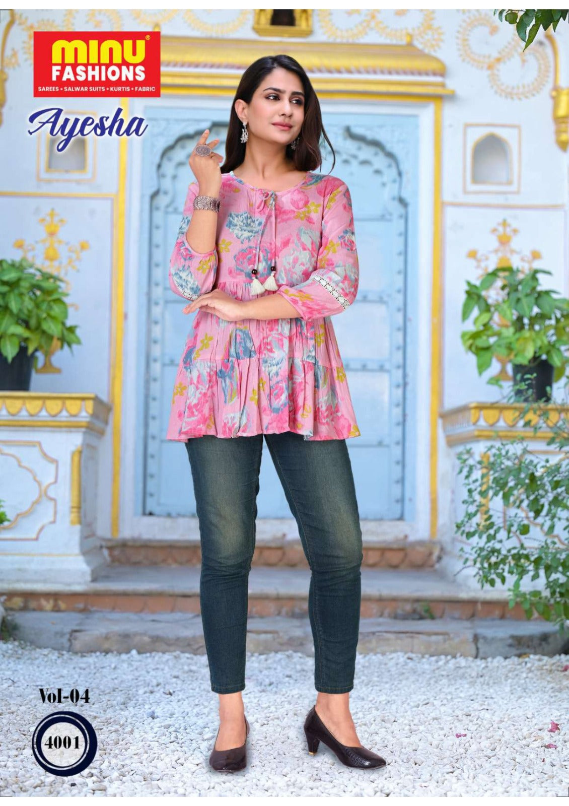 Printed Rayon Kurti Ayesha (Vol-4) - 09 Pcs Set