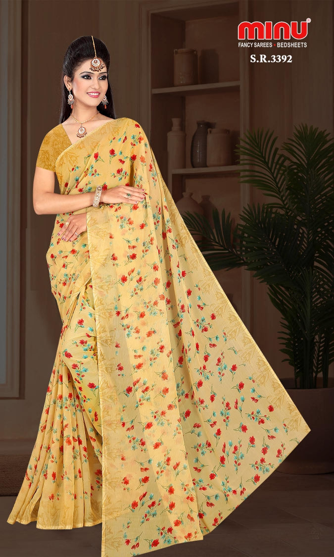 Fancy Saree Simran (BP) - 8 Pcs Set