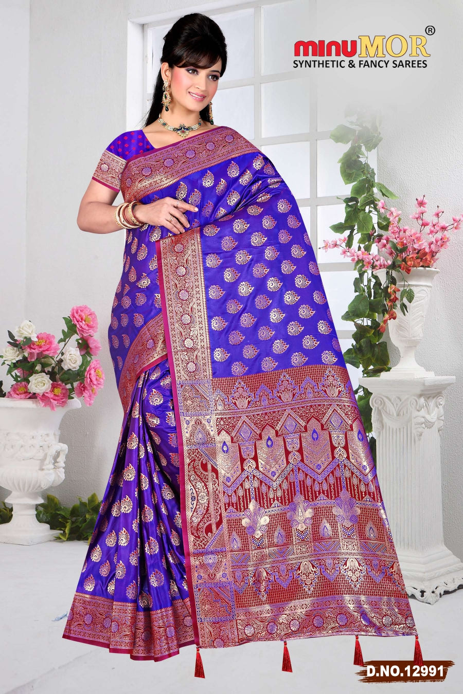 Fancy Saree Tarika (Design No_12989) (BP) - 6 Pcs Set