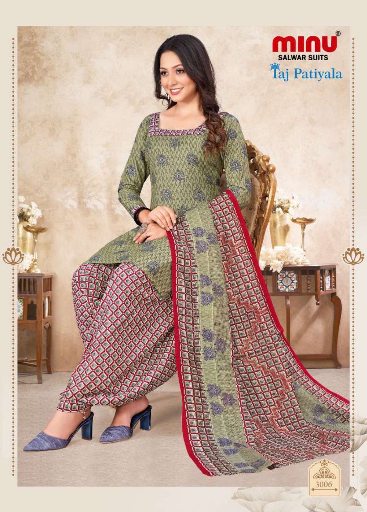 bold and classy salwar suit made from unstitched dress material wholesale