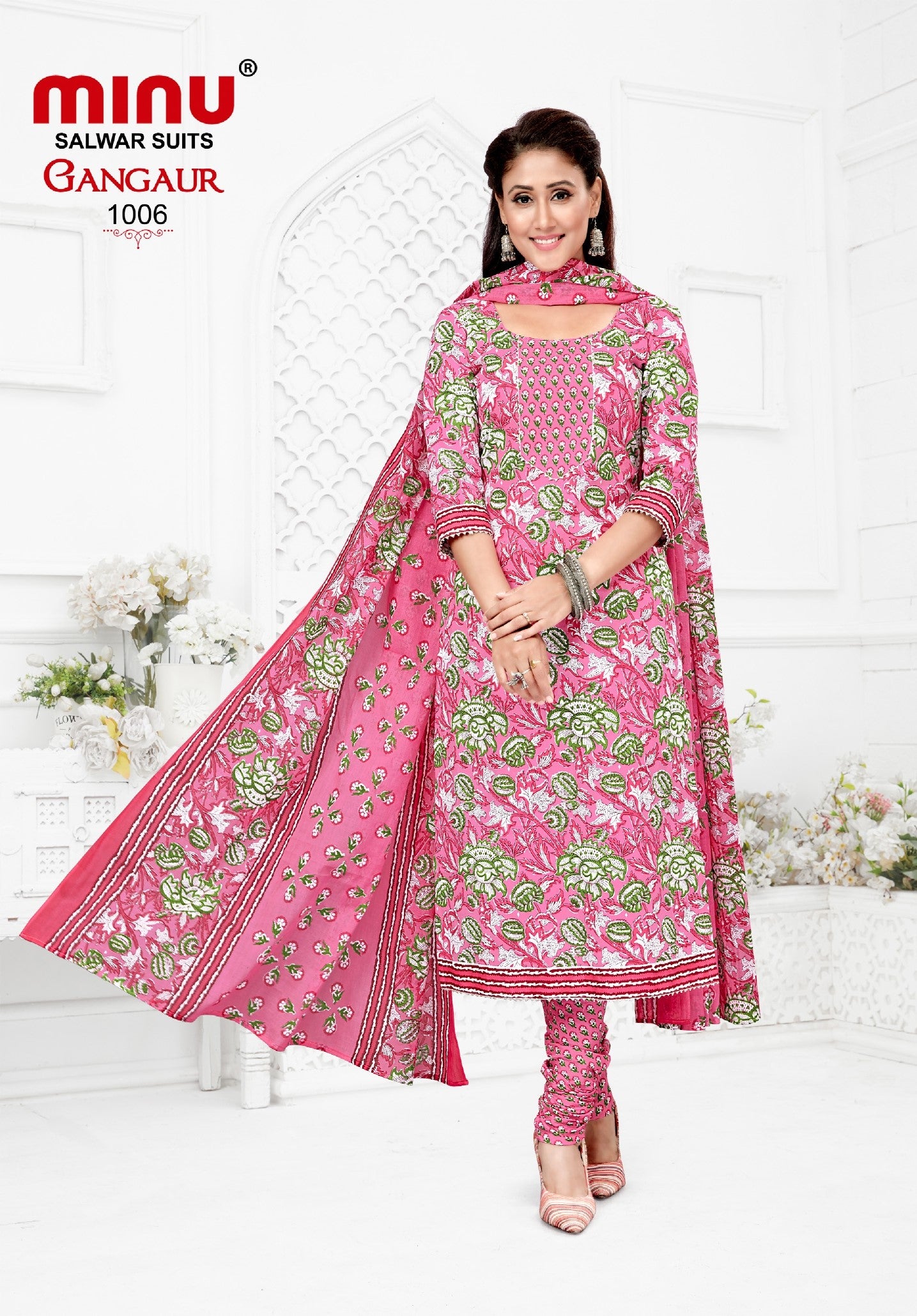 pink salwar suit from ladies' suit manufacturer
