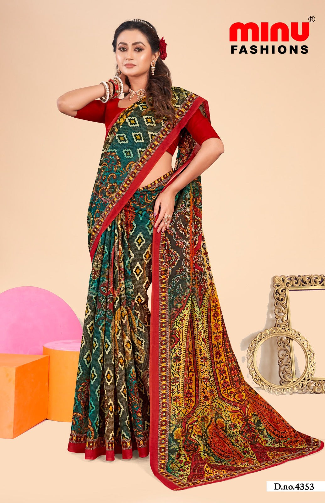 Malai Cotton Saree Ambersariya (Vol-30) - 8 Pcs Set