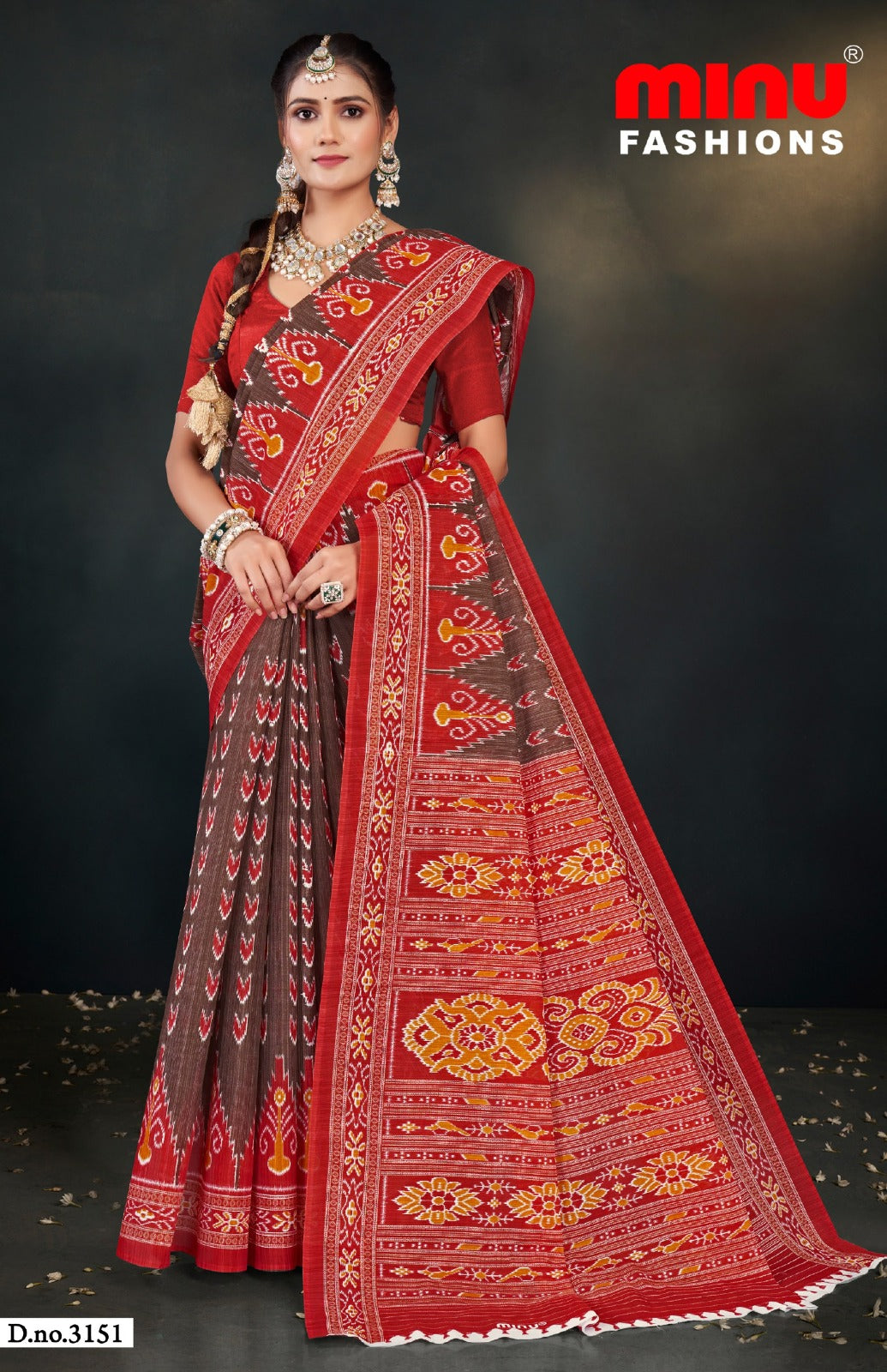 Malai Cotton Saree Priyatama Katki (Vol-2) - 10 Pcs Set