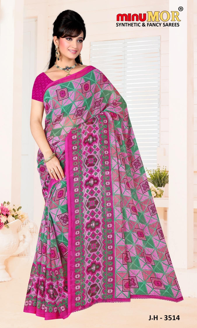 Fancy Saree Jhalki - 12 Pcs Set