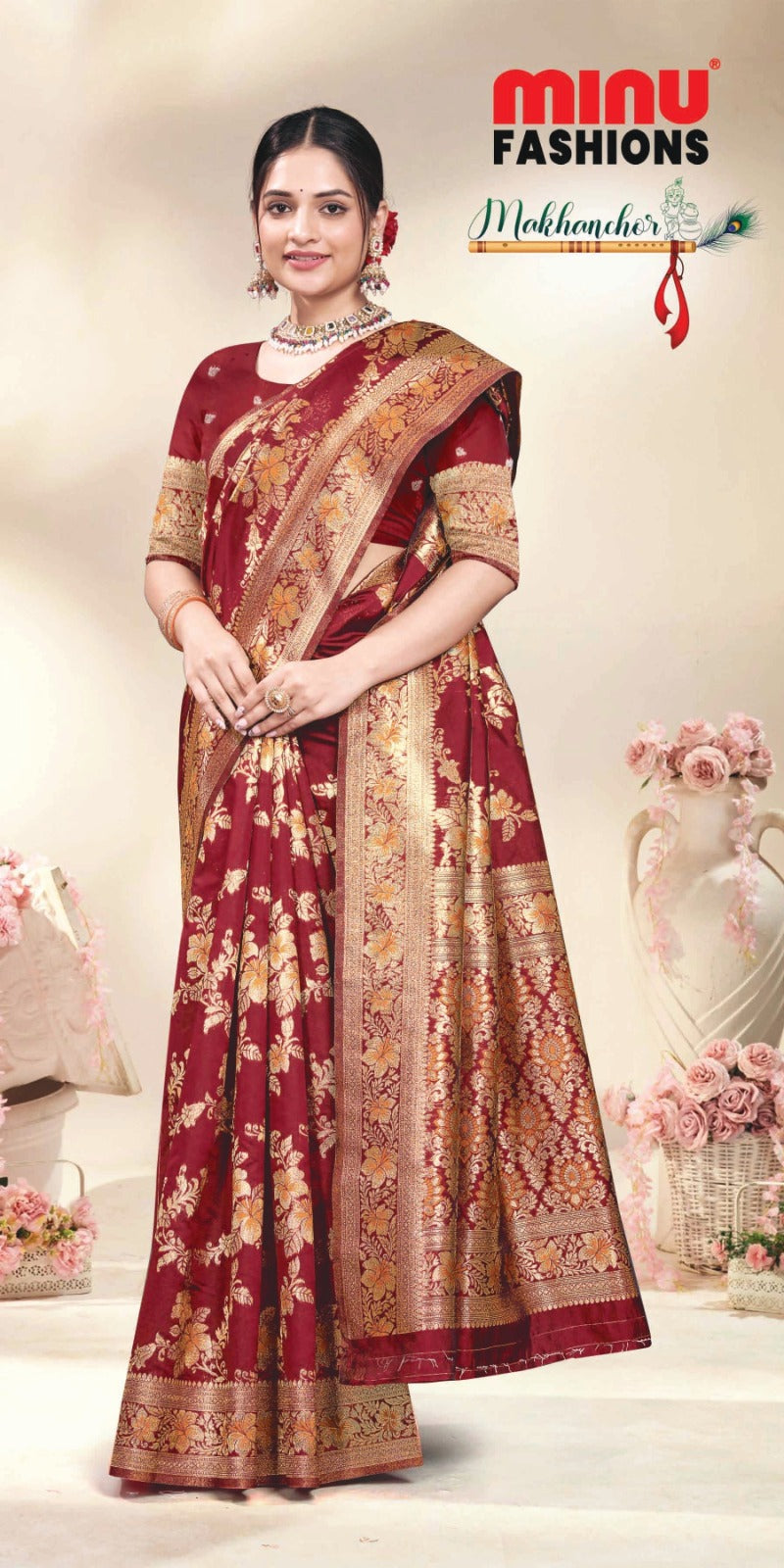 Fancy Saree Makhan Chor Vol-1 (BP) (8 Pcs)