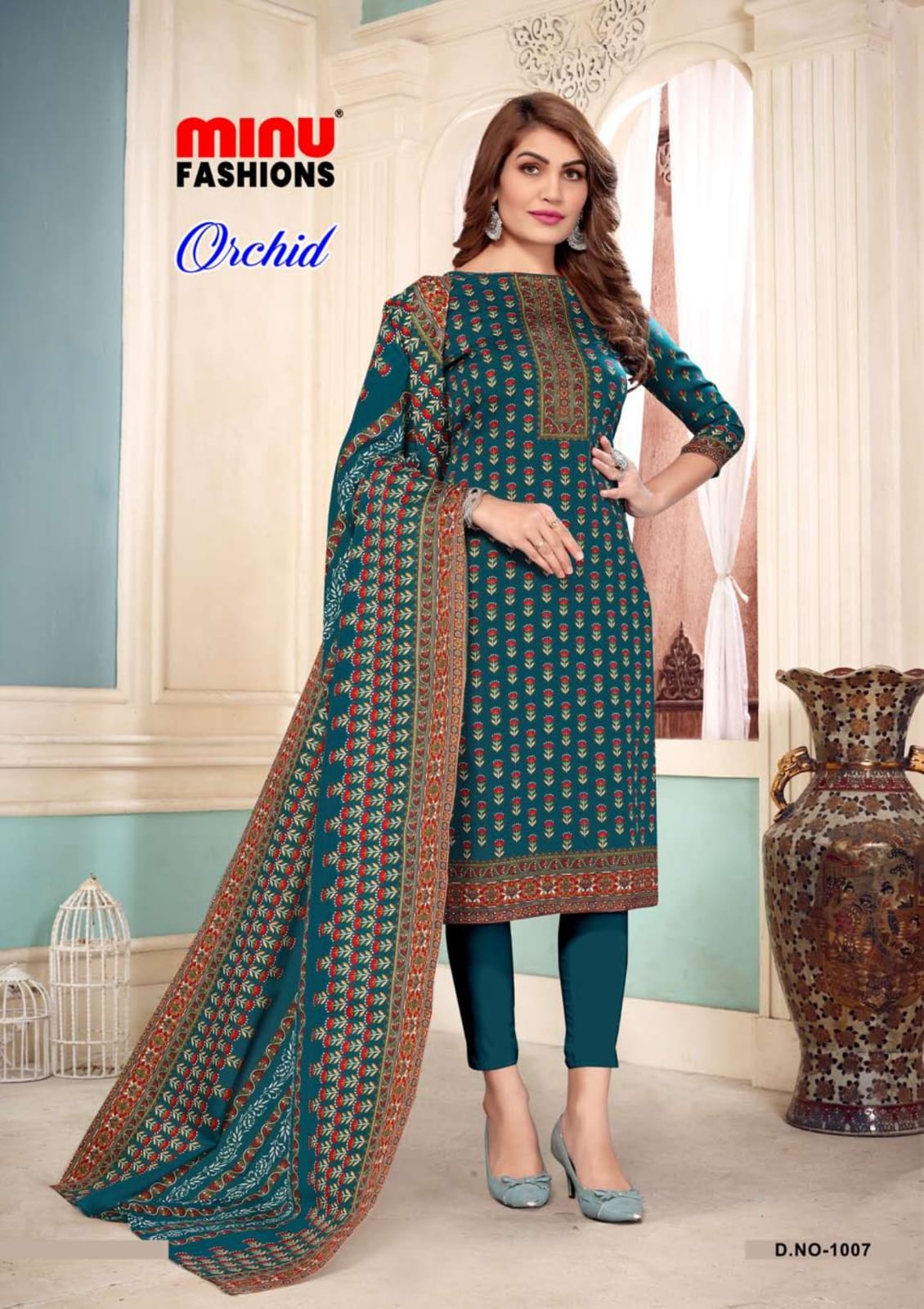 Unstitched Winter Suit Orchid (Special Rate) - 8 Pcs Set