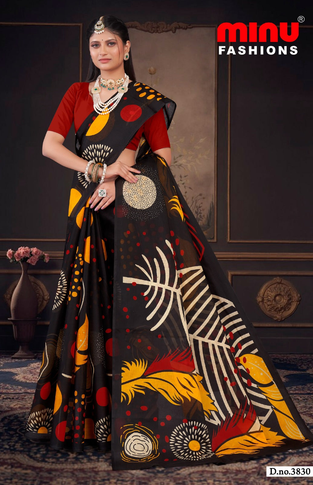 Printed Cotton Saree Priyatama (Vol-11) - 8 Pcs Set