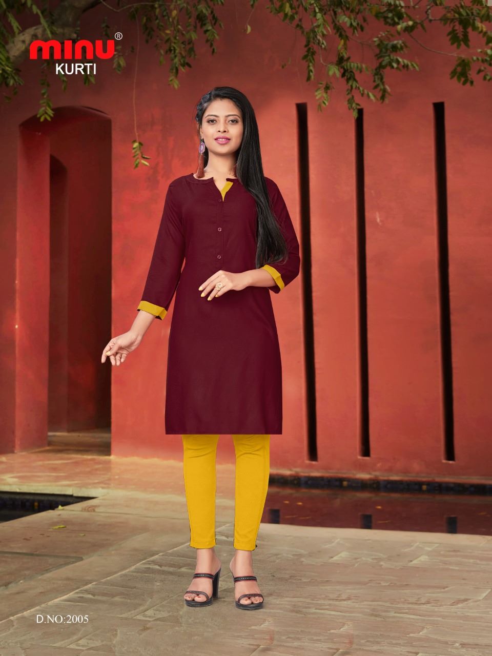 Rayon Kurti Ruby (Vol-2) - 09 Pcs Set